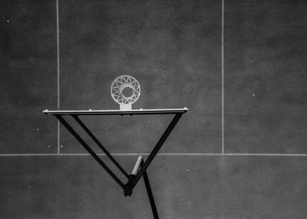 Sport Basketbalveld Luchtzicht — Stockfoto