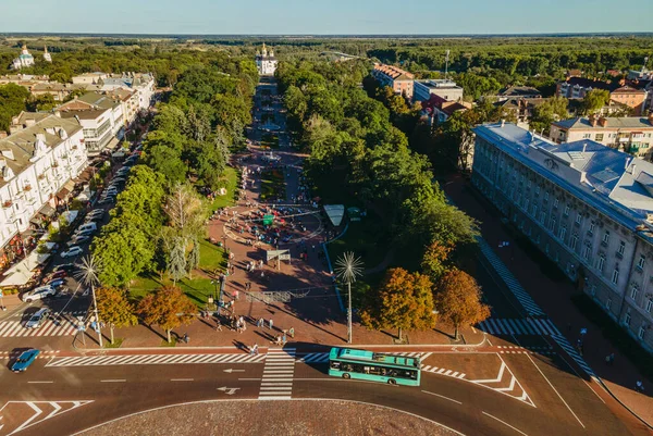 Подорож Місто Чернігів Україна Вид Повітря — стокове фото