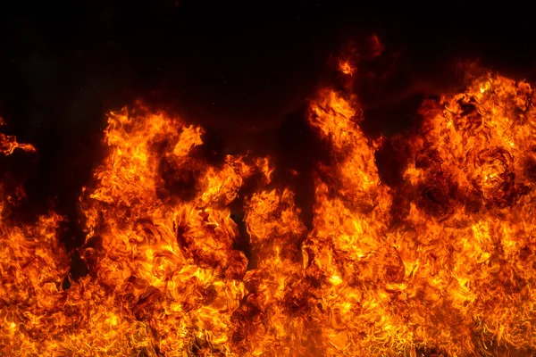 Parede de fogo — Fotografia de Stock