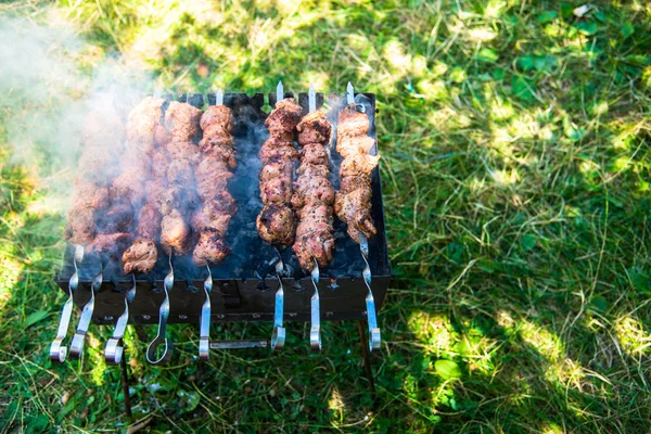 Carne cozida na grelha — Fotografia de Stock