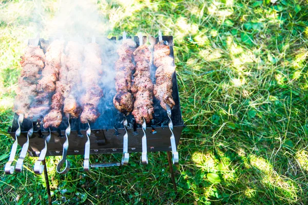 Carne cozida na grelha — Fotografia de Stock