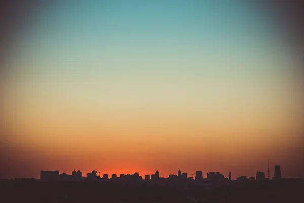 Pôr do sol. Ucrânia, Kiev — Fotografia de Stock