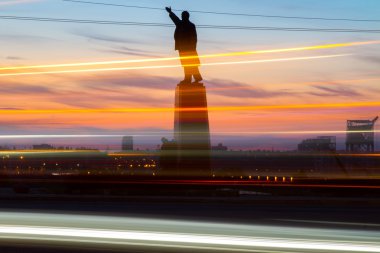 Ukrayna. Zaporizhia. Lenin anıt