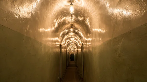 O bunker subterrâneo. Museu de "The Rock". Korosten. Ucrânia — Fotografia de Stock