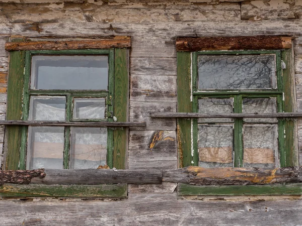 Oude houten huis. Oekraïne. Poles'e — Stockfoto