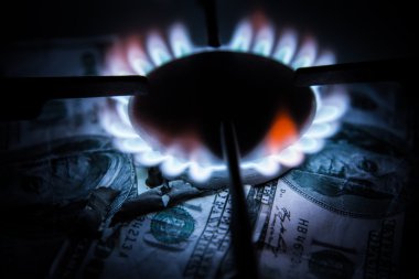 Gaz sobası. Bir Ocak dolar