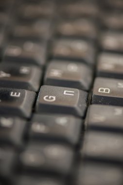 Siyah klavye bilgisayar