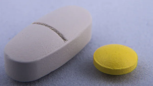 Vitamin tablets. macro. pills. medicine