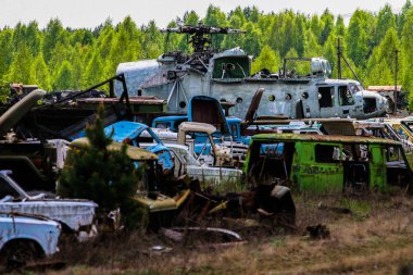 UKRAINE. Exclusion Zone. Chernobyl. Pripyat. - 2007.05.04. Cemet clipart