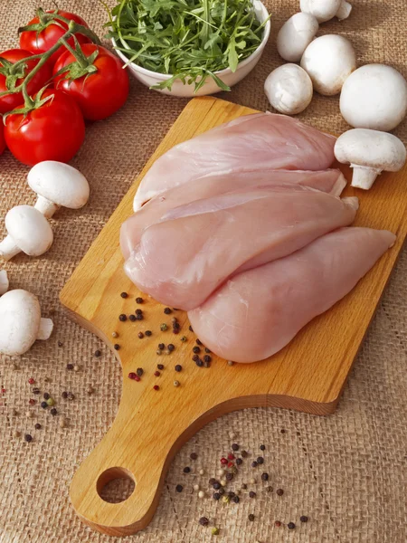 Sebzeli tavuk göğsü — Stok fotoğraf