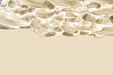 Jel serumu dokusu. Makyaj ve kozmetik dokusu arka plan, cilt ürünü ve güzellik kremi.