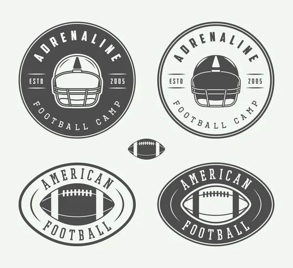 Rugby and american football labels — Stok Vektör