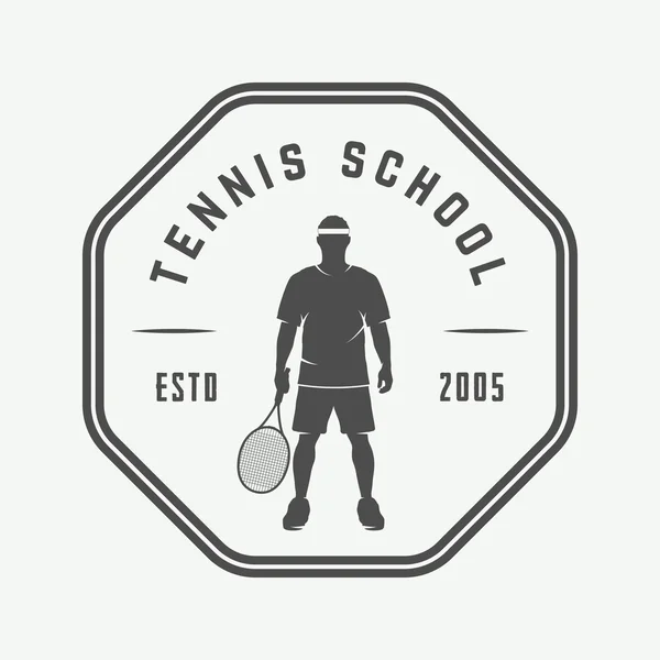 Logotipo de tênis vintage, emblema, emblema e muito mais . — Vetor de Stock