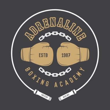 Boks ve dövüş sanatları logosu 