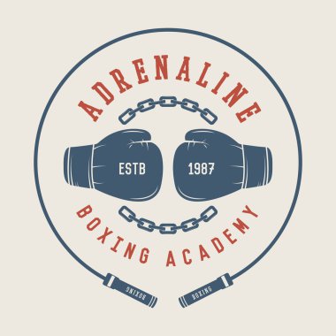 Boks ve dövüş sanatları logosu 