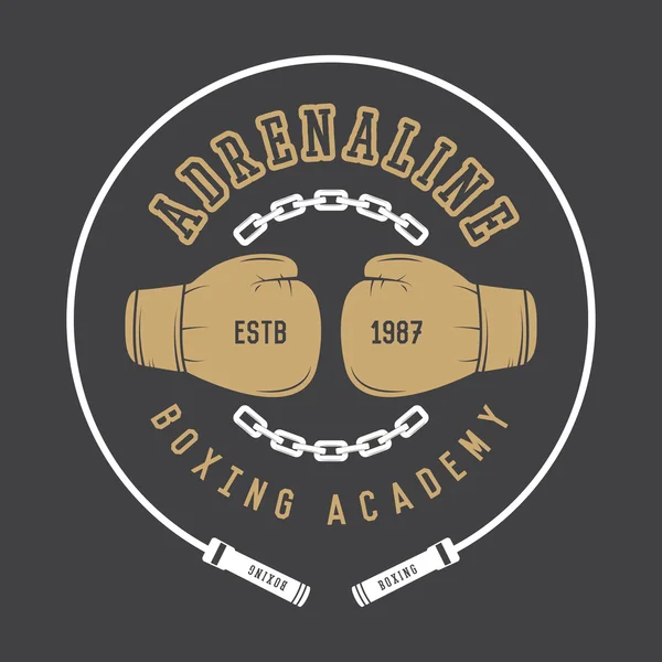 Logo de boxe et arts martiaux — Image vectorielle