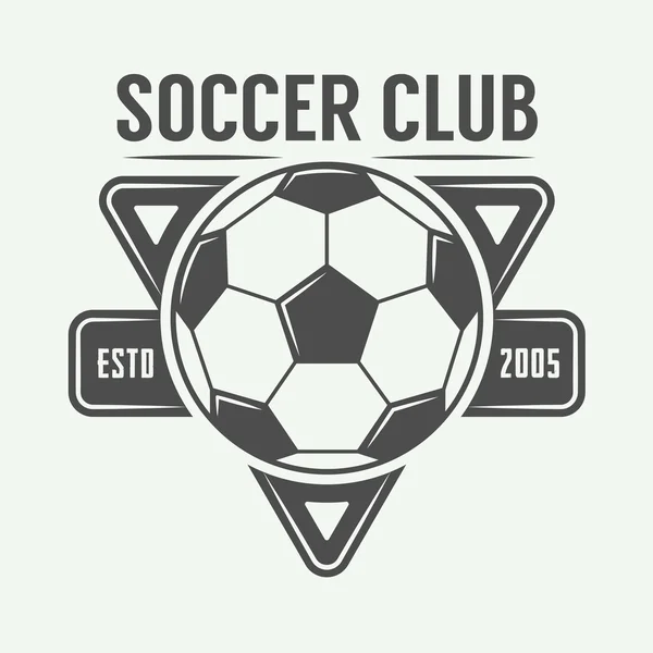 Logo, emblème, badge de football vintage . — Image vectorielle