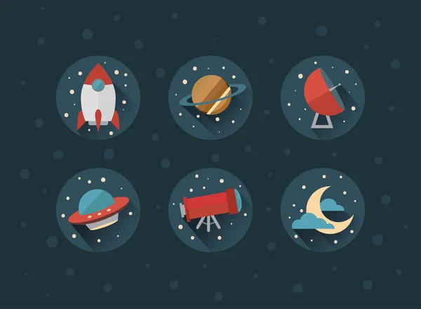 Space icons — Stock Vector