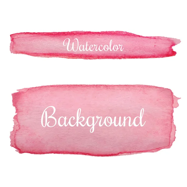 Pink watercolor hand drawn background — Stock Vector