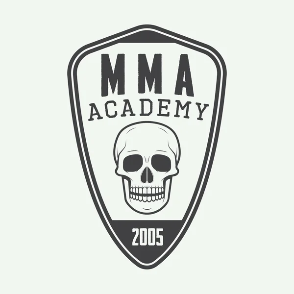 Logotipo de artes marciais mistas vintage, emblema ou emblemas . —  Vetores de Stock