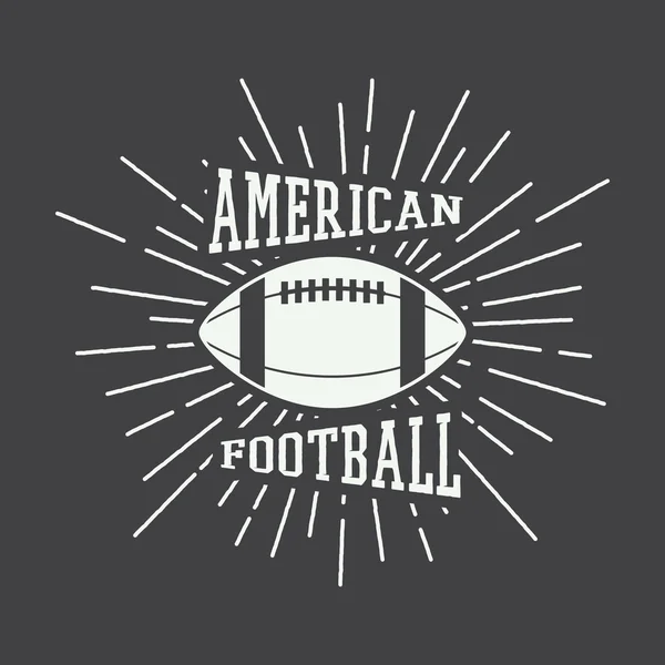 Vintage rugby and american football labels, emblems and logo. — Stock Vector