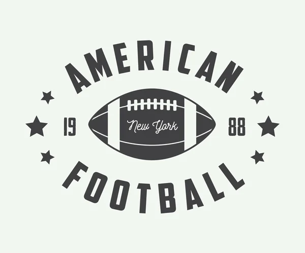 Vintage rugby ve Amerikan futbolu etiketleri, amblem ve logo. — Stok Vektör