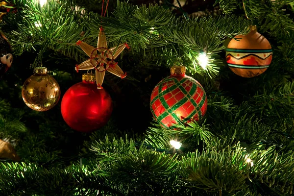Christmas Tree Decorations Winter — Stock Photo, Image