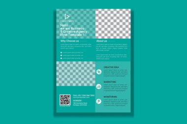 Şirket broşürü tasarım şablonu.