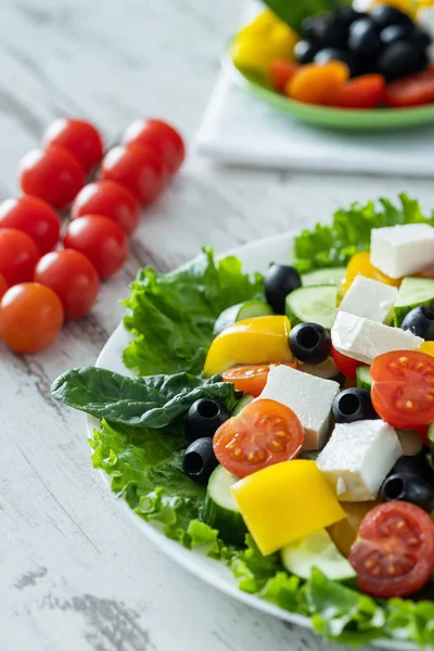 Yunan salata malzemeleri ve hazırlığı, dengeli beslenme kavramı