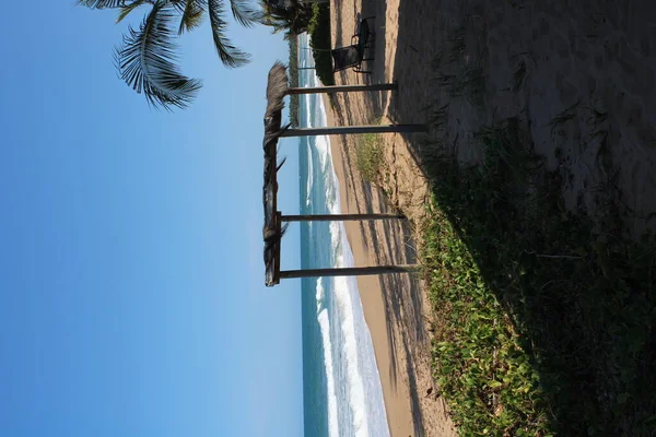Cabana Praia Deserto Brasileiro — Fotografia de Stock