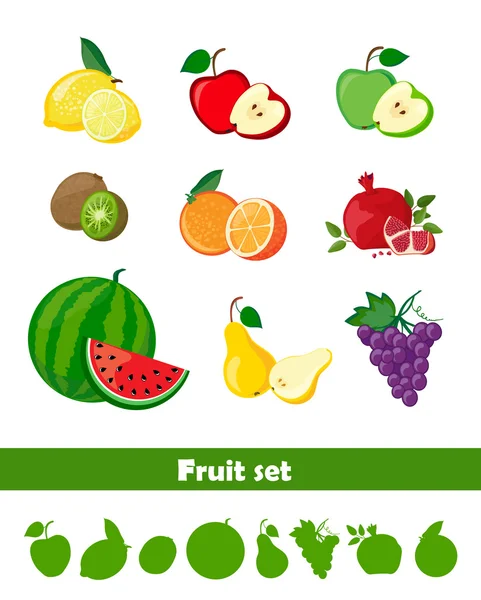 Frutas frescas — Vetor de Stock