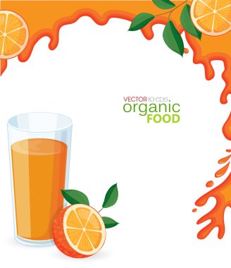 Bir bardak portakal suyu.