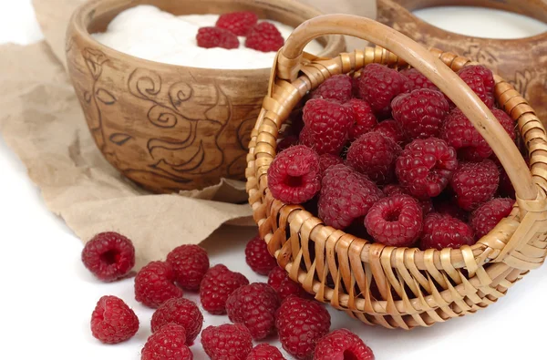 Raspberry on a white background. — Stock Photo, Image