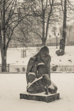 Riga Park'taki heykel