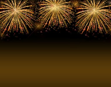 gece gökyüzünde şenlikli güzel havai fişek