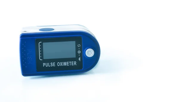 Portable Pulse Oximeter 의약품 학습의 Text Copy Space — 스톡 사진