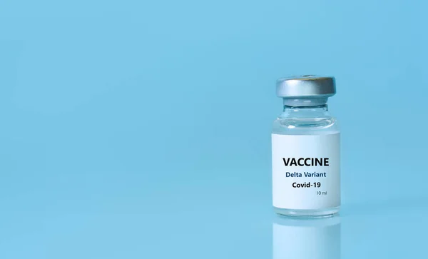 Flasche Covid Impfstoff Zur Immunisierung Gegen Das Delta Variant Coronavirus — Stockfoto