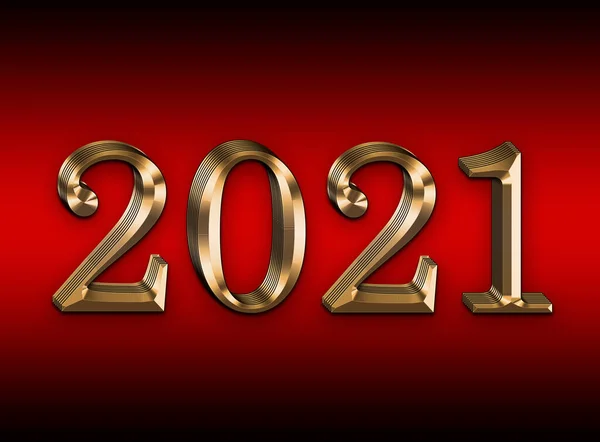 Luxe 2022Happy New Year Design Élégant Golden 2022 Chiffres Onred — Photo