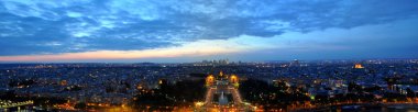 Gece Paris 'e. Panorama