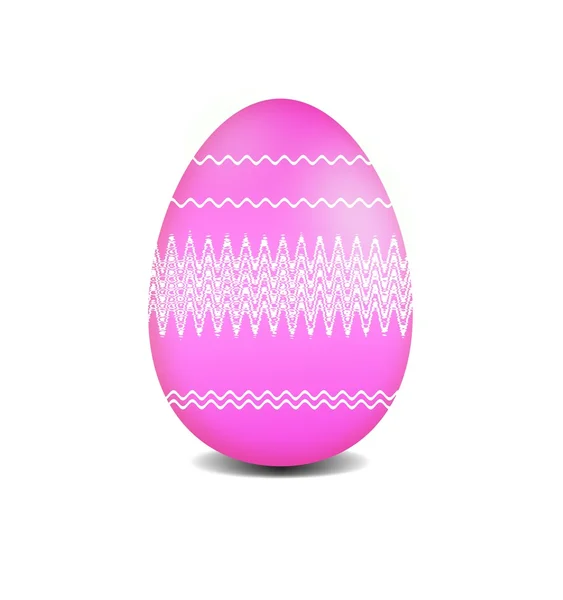 Kleurrijke easter egg op witte achtergrond — Stockfoto