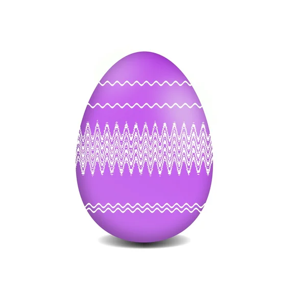 Kleurrijke easter egg op witte achtergrond — Stockfoto