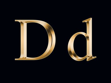 Altın siyah bir arka plan üzerinde 