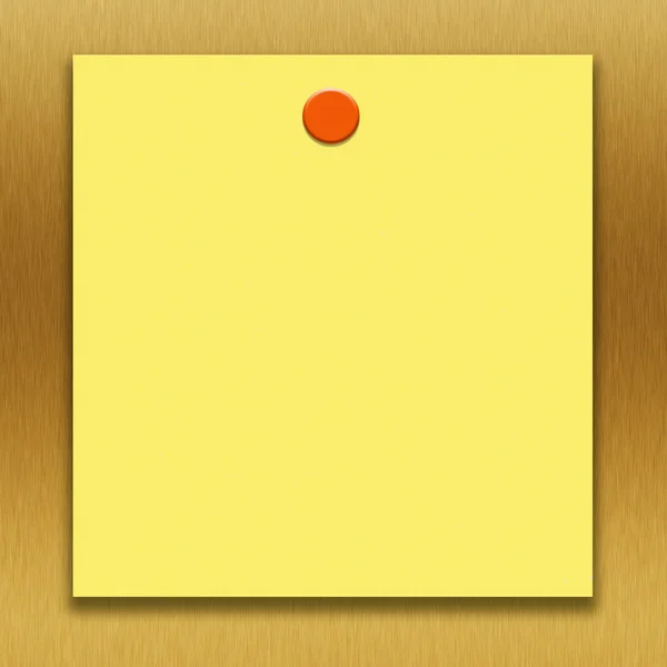 Yellow  sticky  note on a wooden background — Stock Photo, Image