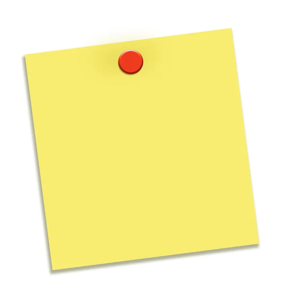 Yellow Sticky Note — Stock Photo, Image