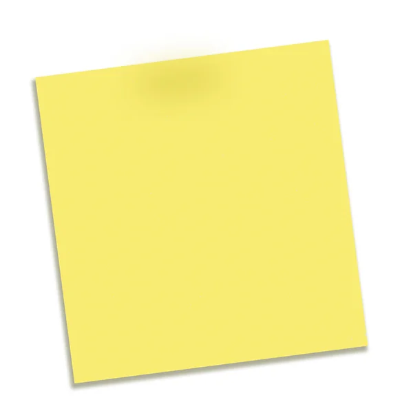 Yellow Sticky Note — Stock Photo, Image