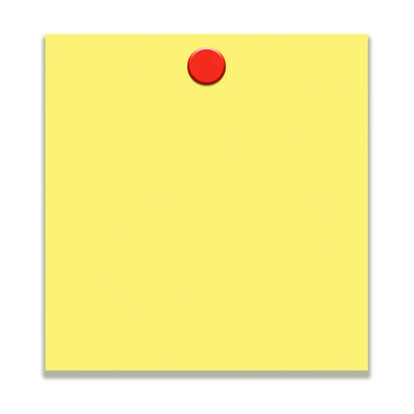 Yellow Sticky Note — Stock Photo, Image