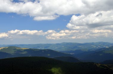 Karpat Dağları 'nın güzel manzarası