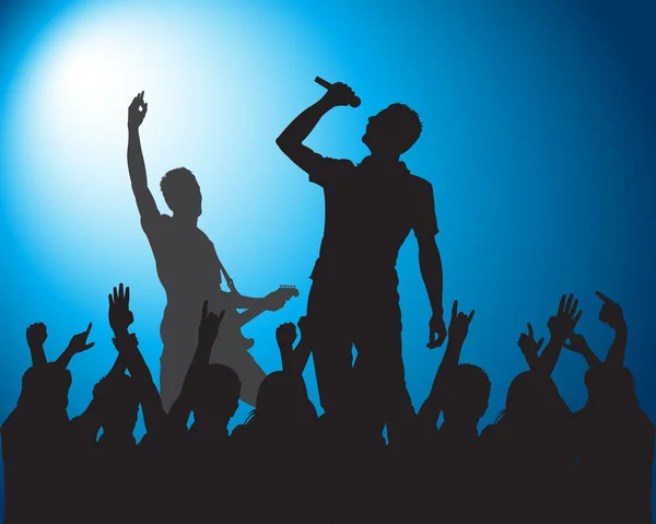 Rock siluetleri müzisyenler