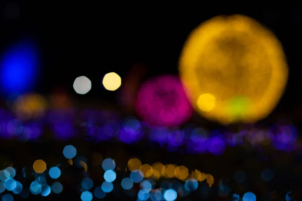 Bokeh Night Light Abstract Background — Stock Photo, Image