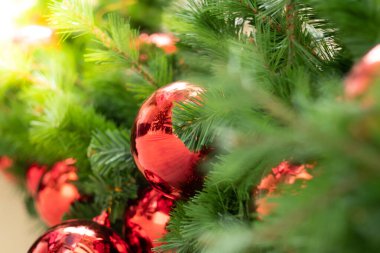 Noel ağacı dekorasyonu arka planı